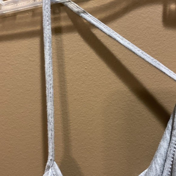 Ruffled Forever gray tank top XS strappy racerback NWT - Picture 7 of 10